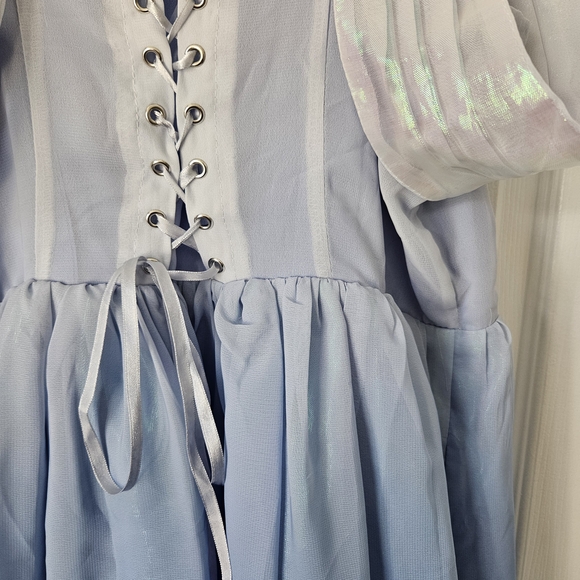 Her Universe Light Blue Ombre Dress with White Trim - Picture 4 of 6